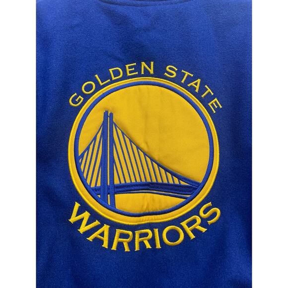 Golden State Warriors JH Design Reversible Wool Logo Jacket sz 5/6‎ - Picture 2 of 13